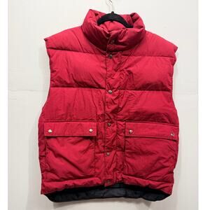 Woodlake Men’s Down Burgundy Red Vest / Size-Large